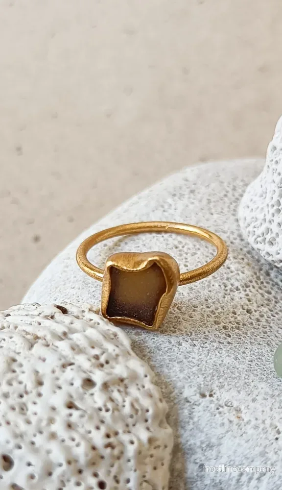 Ring strandglas nr 4 – size 17 Ring strandglas nr 4 – size 17