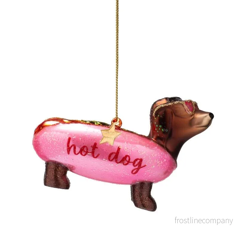 Julgranskula tax hot dog rosa - Bild 2