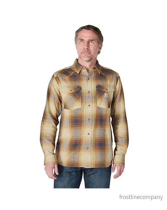 Carhartt Flanellskjorta Rutig Sandstone