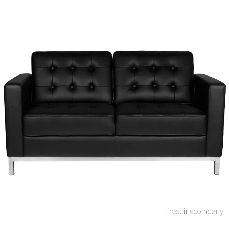 Väntrumssoffa Gabbiano BM18019 2-sits Svart - Bild 2