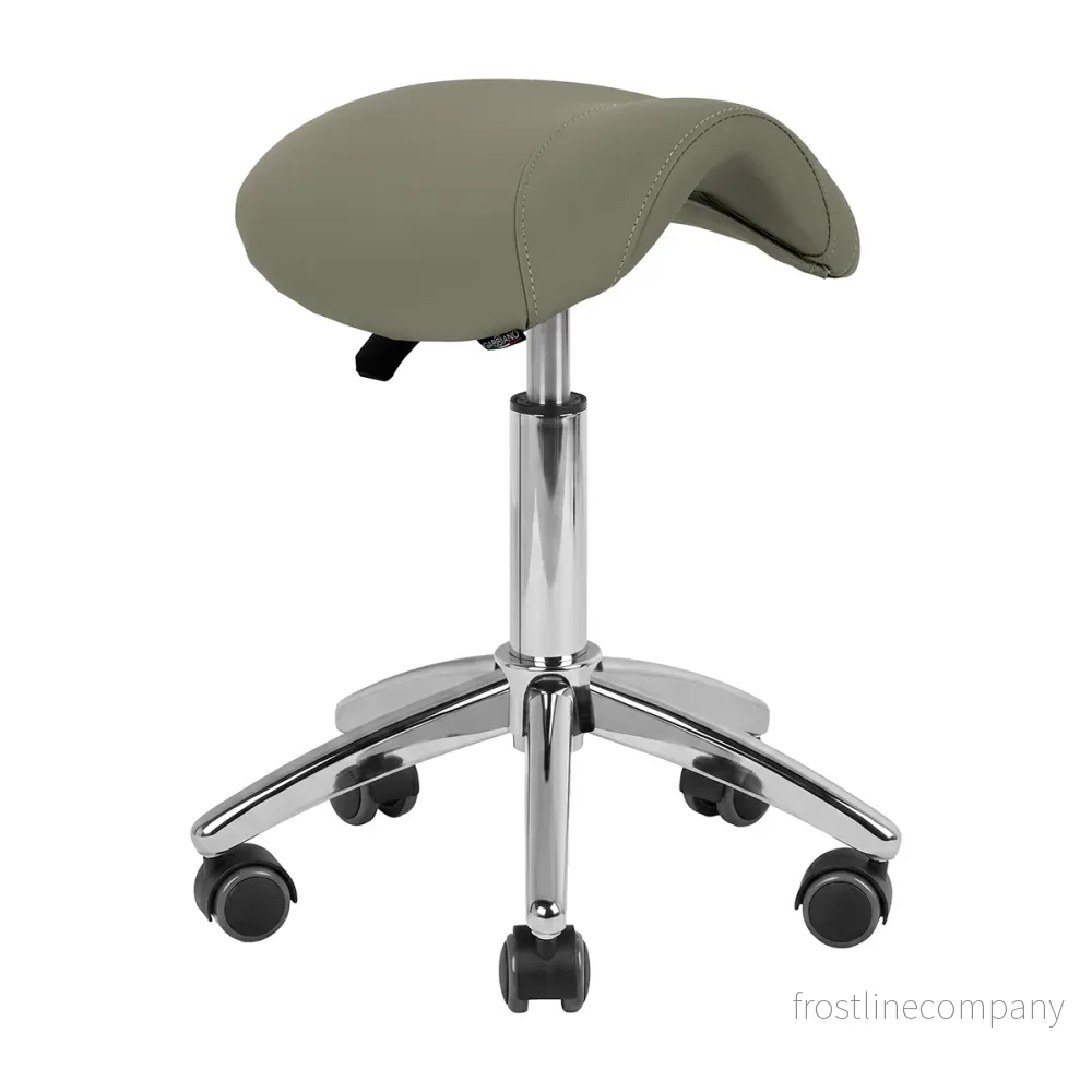 Sadelstol AM-302 Grå – Justerbar Taburett Sadelstol AM-302 Grå – Justerbar Taburett