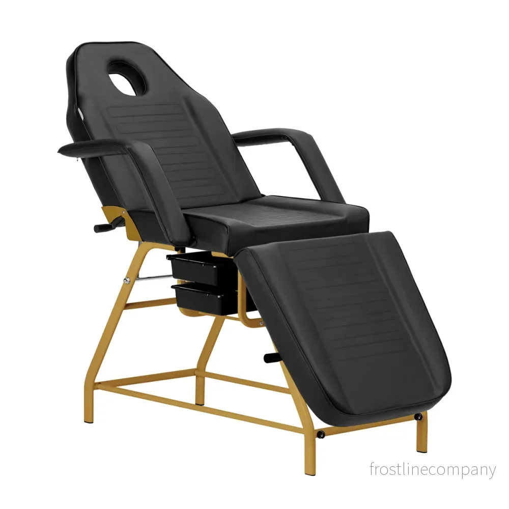 Behandlingsstol 557G med lådor - Guld/Svart - Bild 3