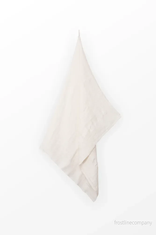 Linen waffle towel – White Stripe Linen waffle towel – White Stripe