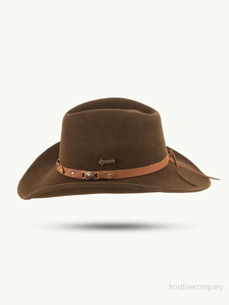 Cowboyhatt Bandit Filt Brun - Bild 3
