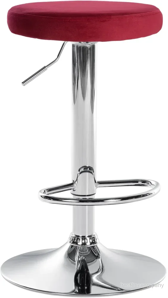 Barstol Sammet Justerbar Vridbar 109 Röd Barstol Sammet Justerbar Vridbar 109 Röd