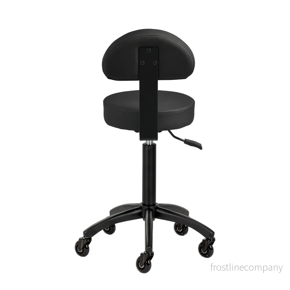 Taburett med ryggstöd Gabbiano D026 Svart - Bild 3