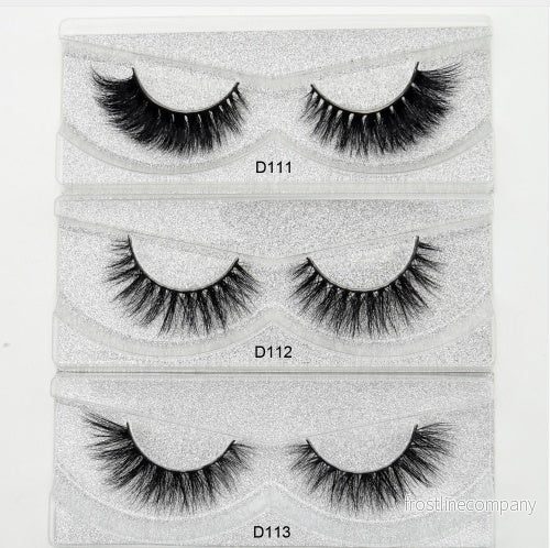 Lösögonfransar 3D Mink – Faux Aurelia D111 D112 D122 – Lång Svans – 1 Par – Naturlig & Volym