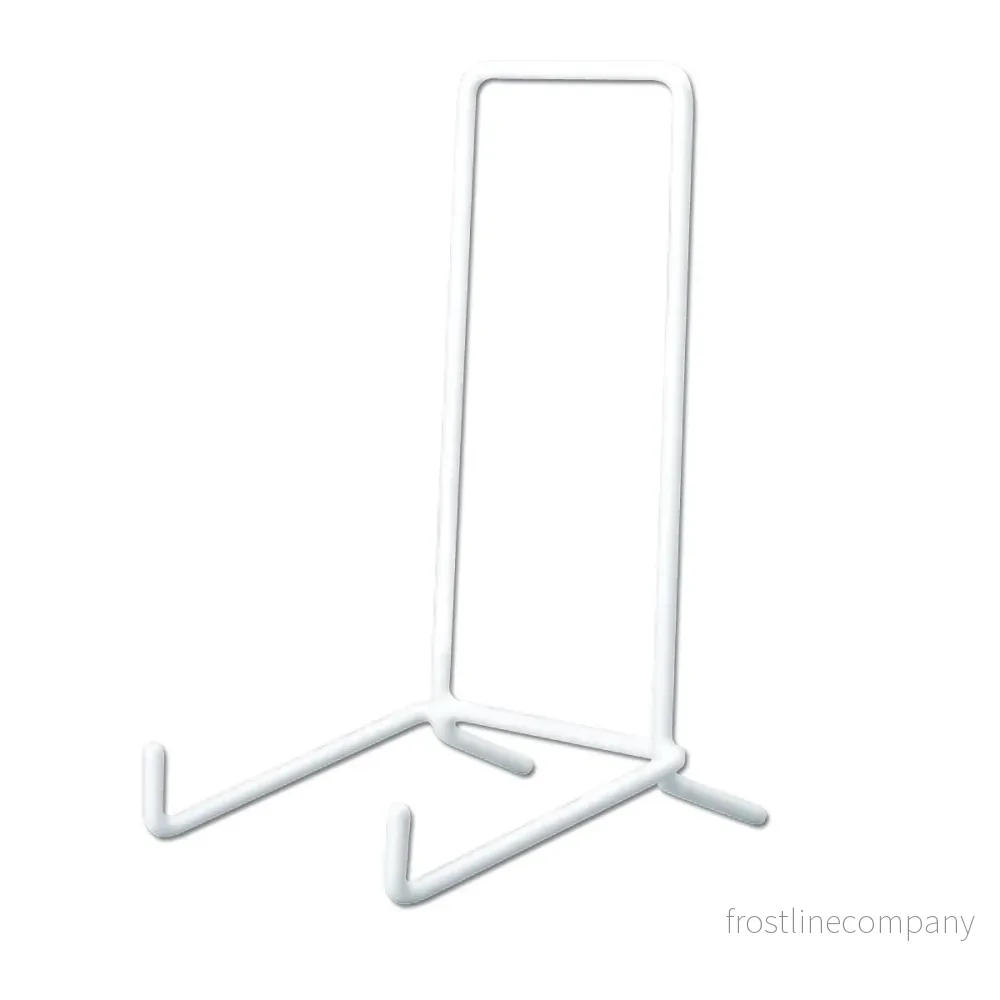 Stöd. Vitt metall. H17 cm. Tallrikshållare. Pris angivet per st.