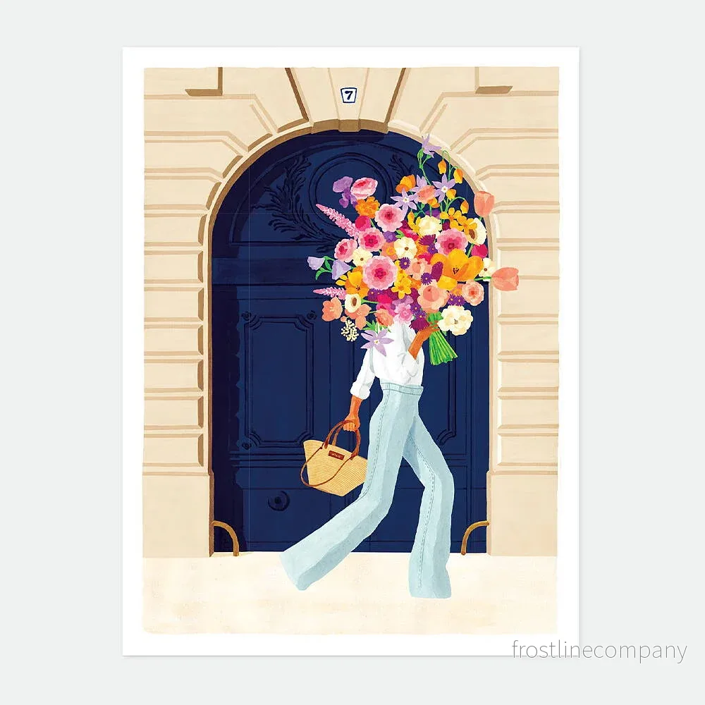Art print poster Parisian door Art print poster Parisian door