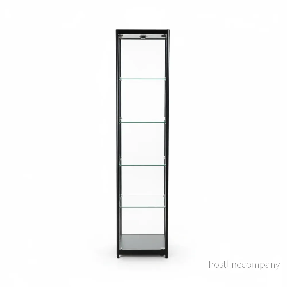 Vitrin H200 - svart - Pisa - smal