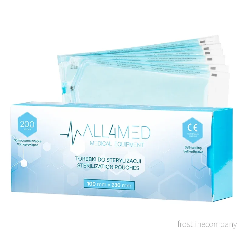 Steriliseringspåsar All4Med 100×230 mm – 200 st Steriliseringspåsar All4Med 100×230 mm – 200 st