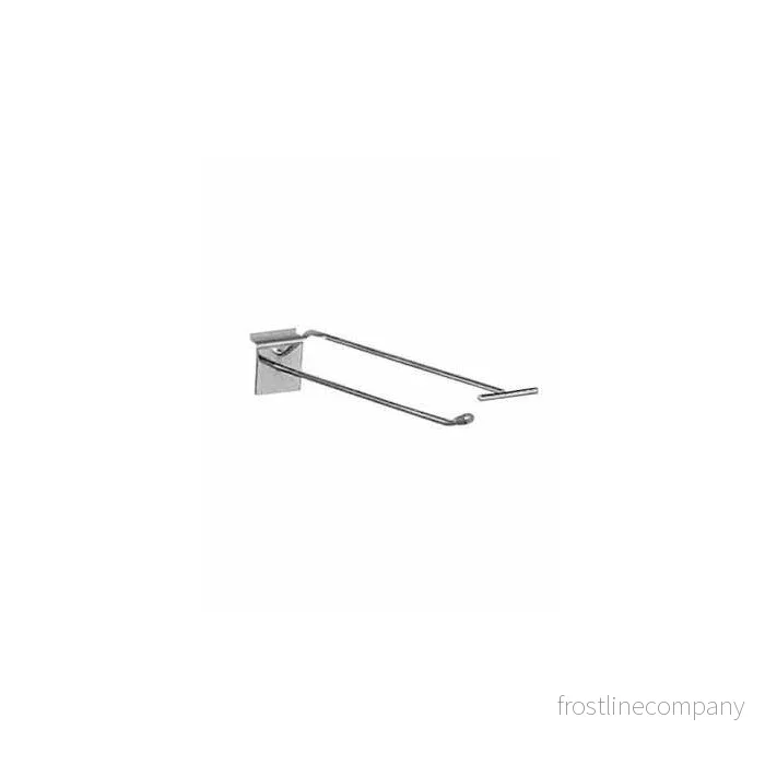 Väggkrok, T-stycke för panel, krom, 20 cm. T-krok, utan prislomme. Påse med 20 st. Pris visas per st.