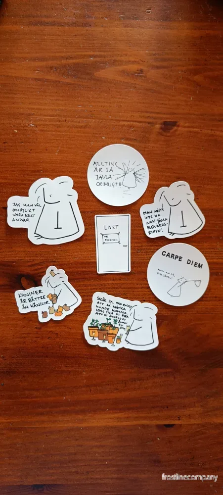 Stickers olika motiv