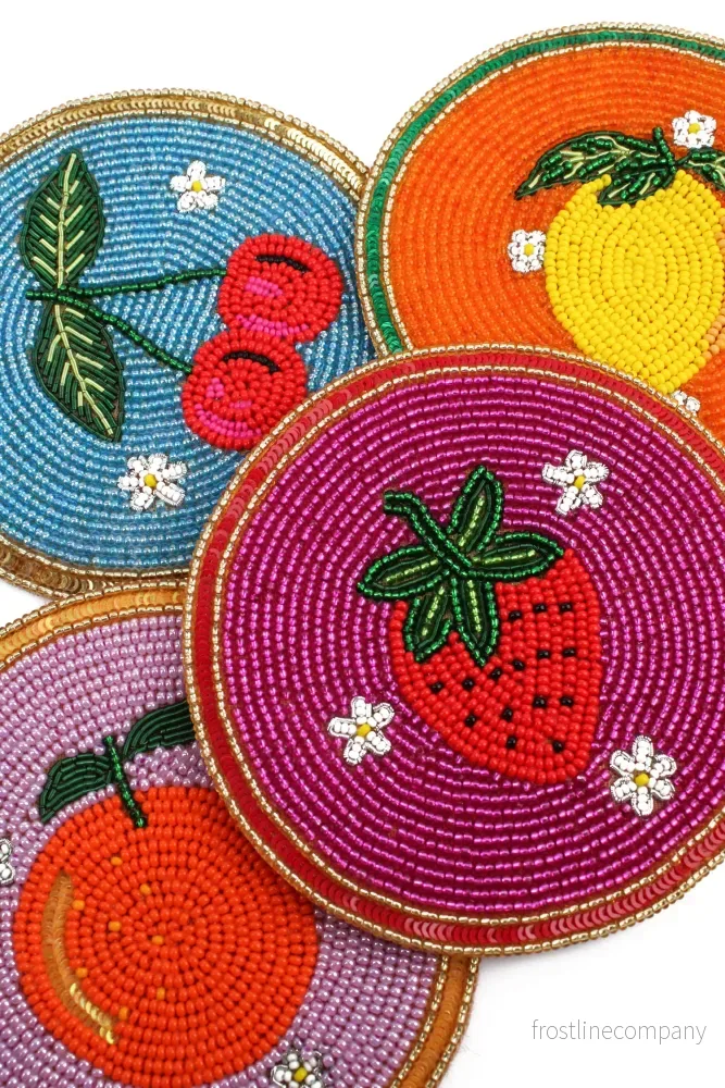 Coasters glasunderlägg frukter 4-pack - Bild 2