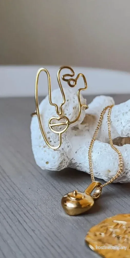 Ring Face Design 1 – guld