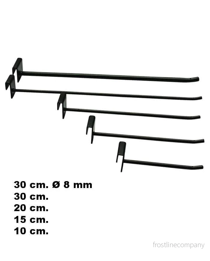 Varekrog, till 5 mm dekostang, svart, 10 cm. Ø5 mm, till Superskinne - Bild 2