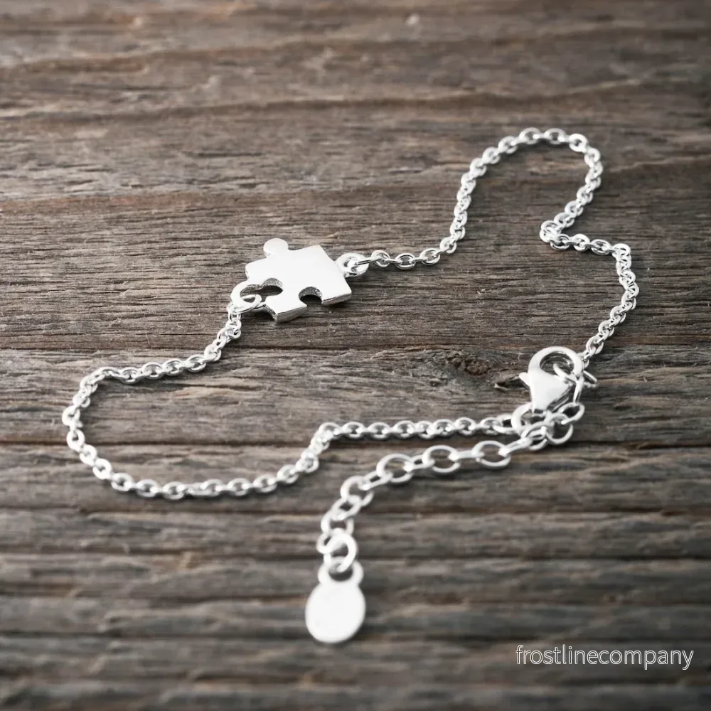Armband pusselbit silver - Bild 3
