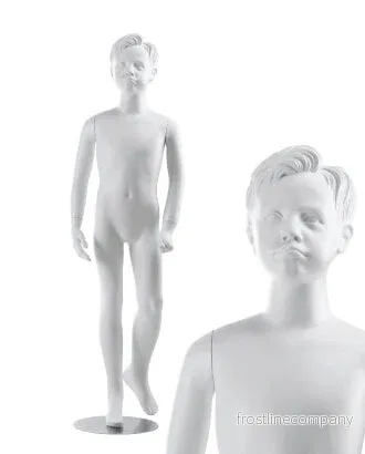 Barnmannekäng för pojkar 9-10 år. Skulpterat hår