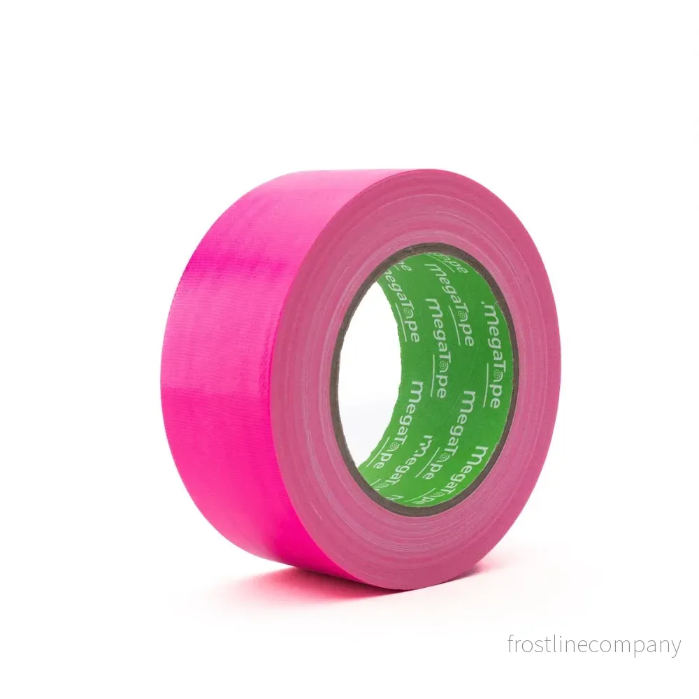 12 st MegaTape UT70 · fluor-gaffatejp · 25 m på rulle · 50 mm · rosa - Bild 2