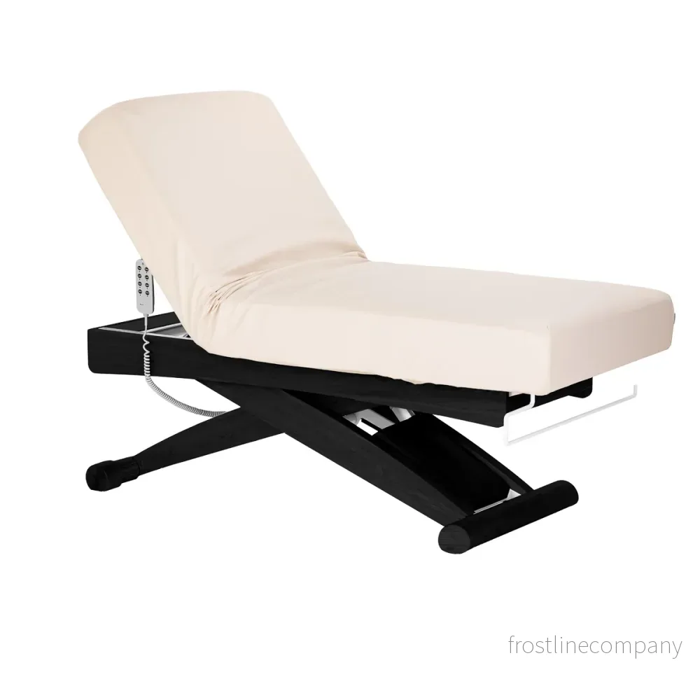 Massagebänk elektrisk Sillon Siesta Crème-Svart - Bild 3