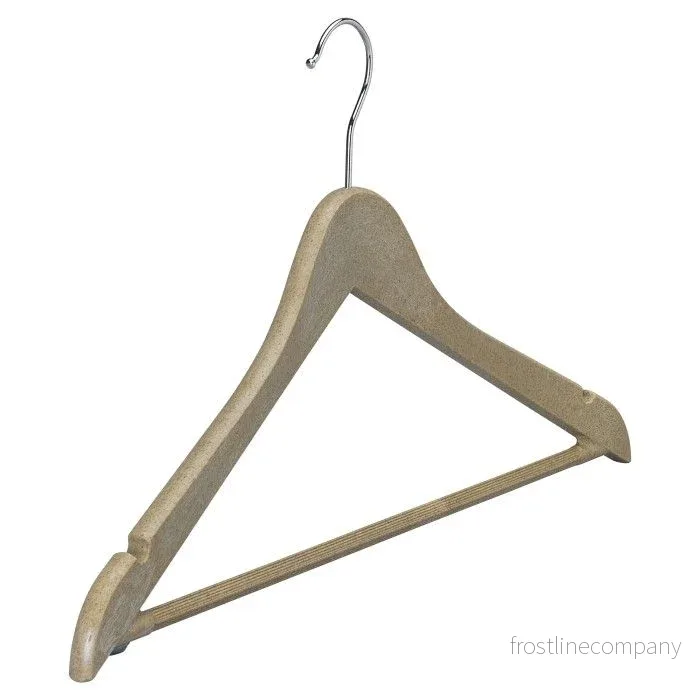 Ocean Plastic skjortgalge med stång 43 cm. Förpackad i 50 st.