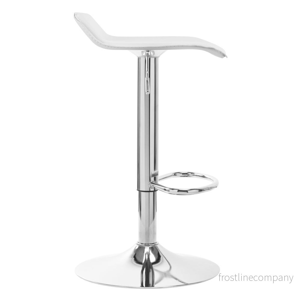 Barstol med ryggstöd QS-B08 Vit - Justerbar - Bild 2