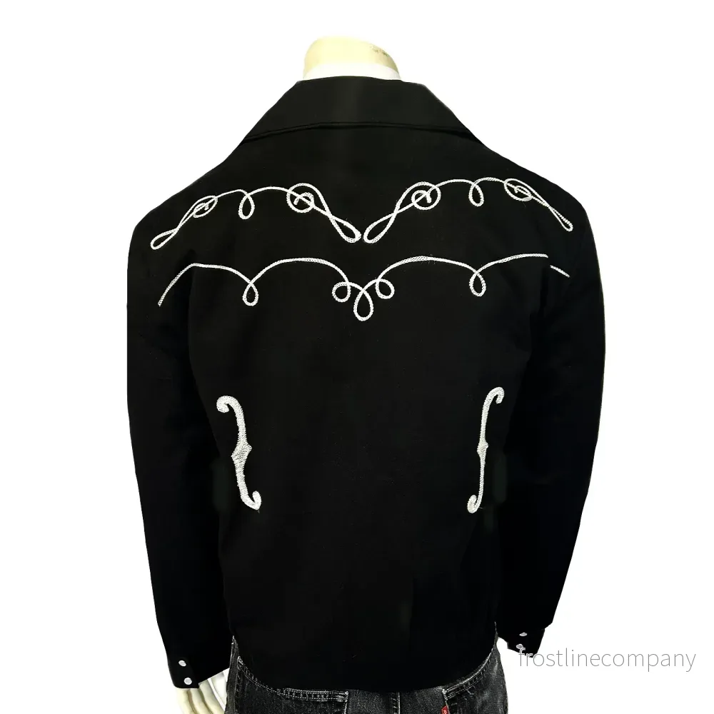 Bolerojacka Western Rockmount Ranch Wear Musical Notes Embroidery - Bild 2