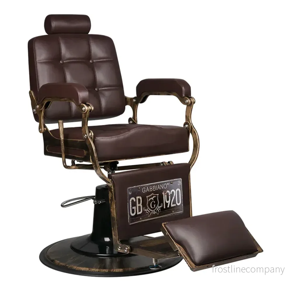 Barberstol Gabbiano Boss – Brun