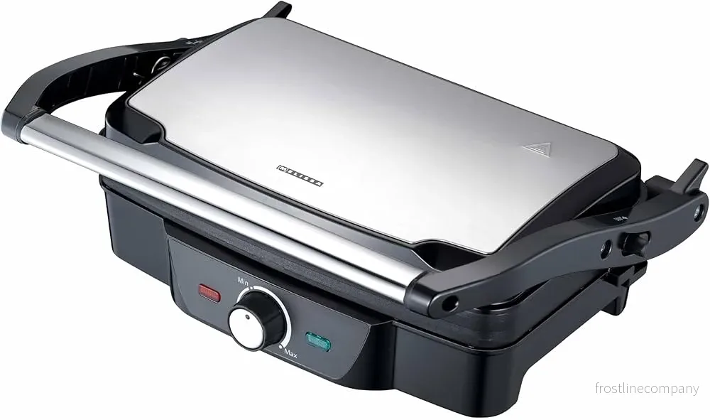 Panini / bordsgrill 1600W Svart / Rostfritt stål topphölje