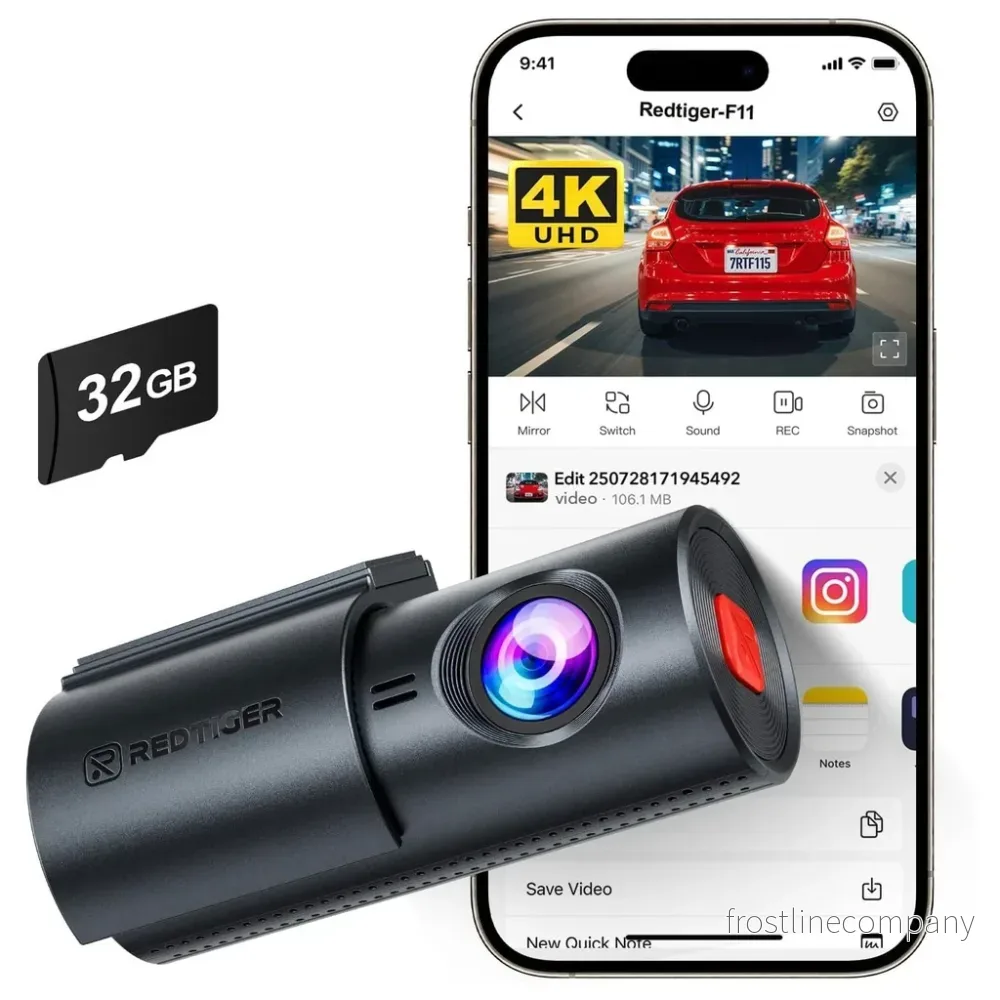Redtiger F11 4K 1CH wifi 32 GB dashcam - Bild 2