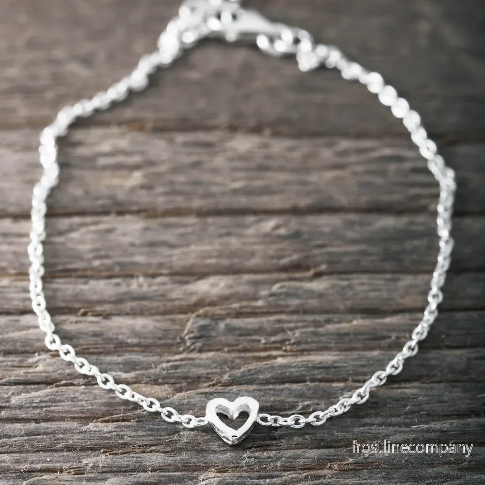 Armband i silver hjärta Armband i silver hjärta
