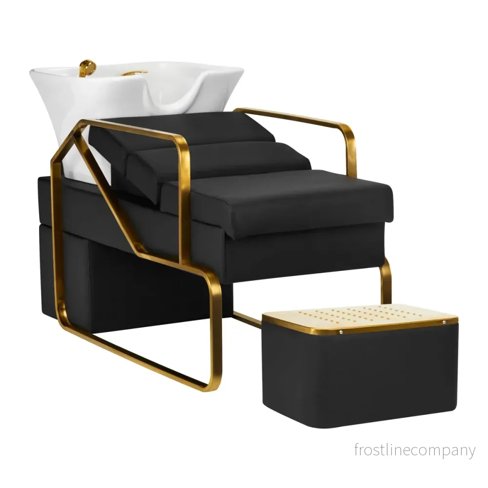 Schamponeringsstol Gabbiano Diana – Guld-Svart Schamponeringsstol Gabbiano Diana – Guld-Svart