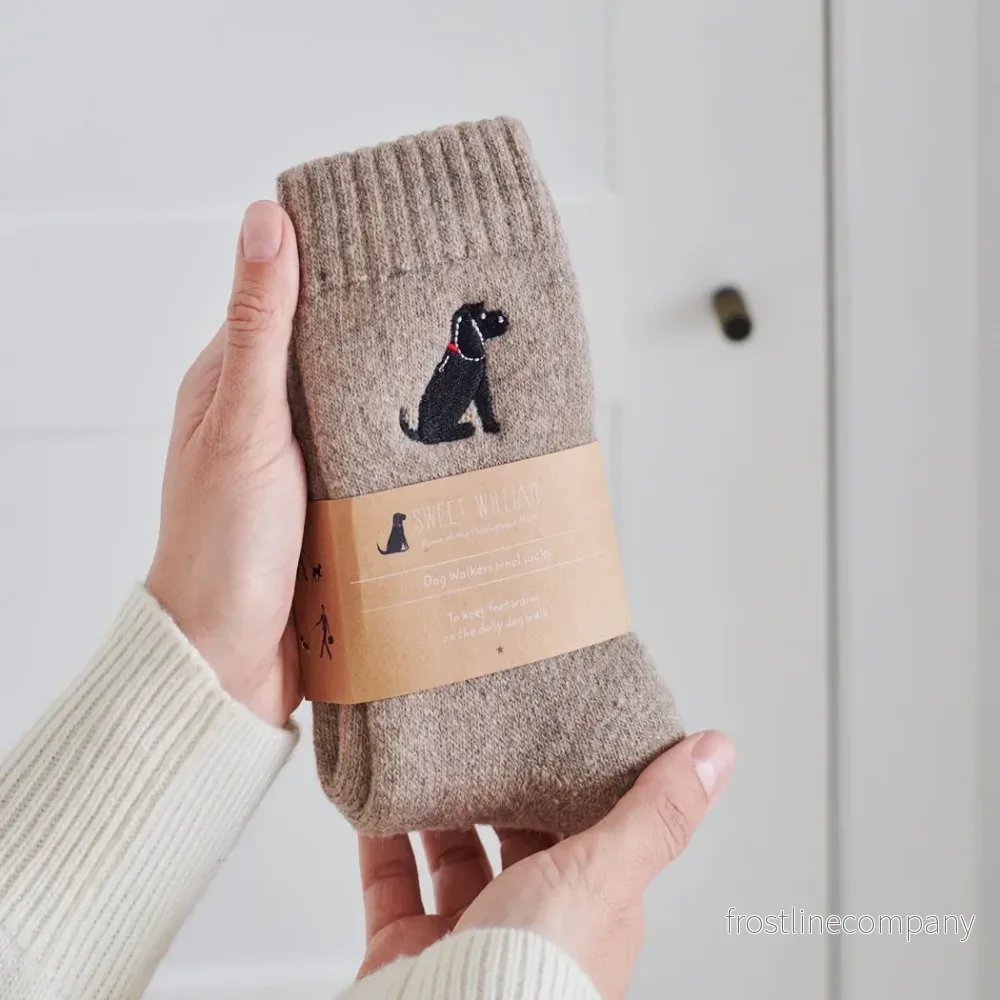 Strumpor med broderad hund – Cocker Spaniel