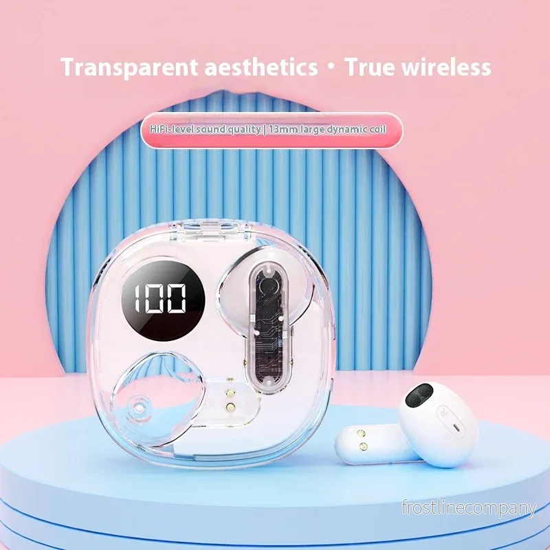 Transparent TWS Hörlurar – Trådlösa Capsule Earbuds med LED Batteri Display – HiFi 13mm Driver, Brusreducering – 5 Färger Transparent TWS Hörlurar – Trådlösa Capsule Earbuds med LED Batteri Display – HiFi 13mm Driver, Brusreducering – 5 Färger