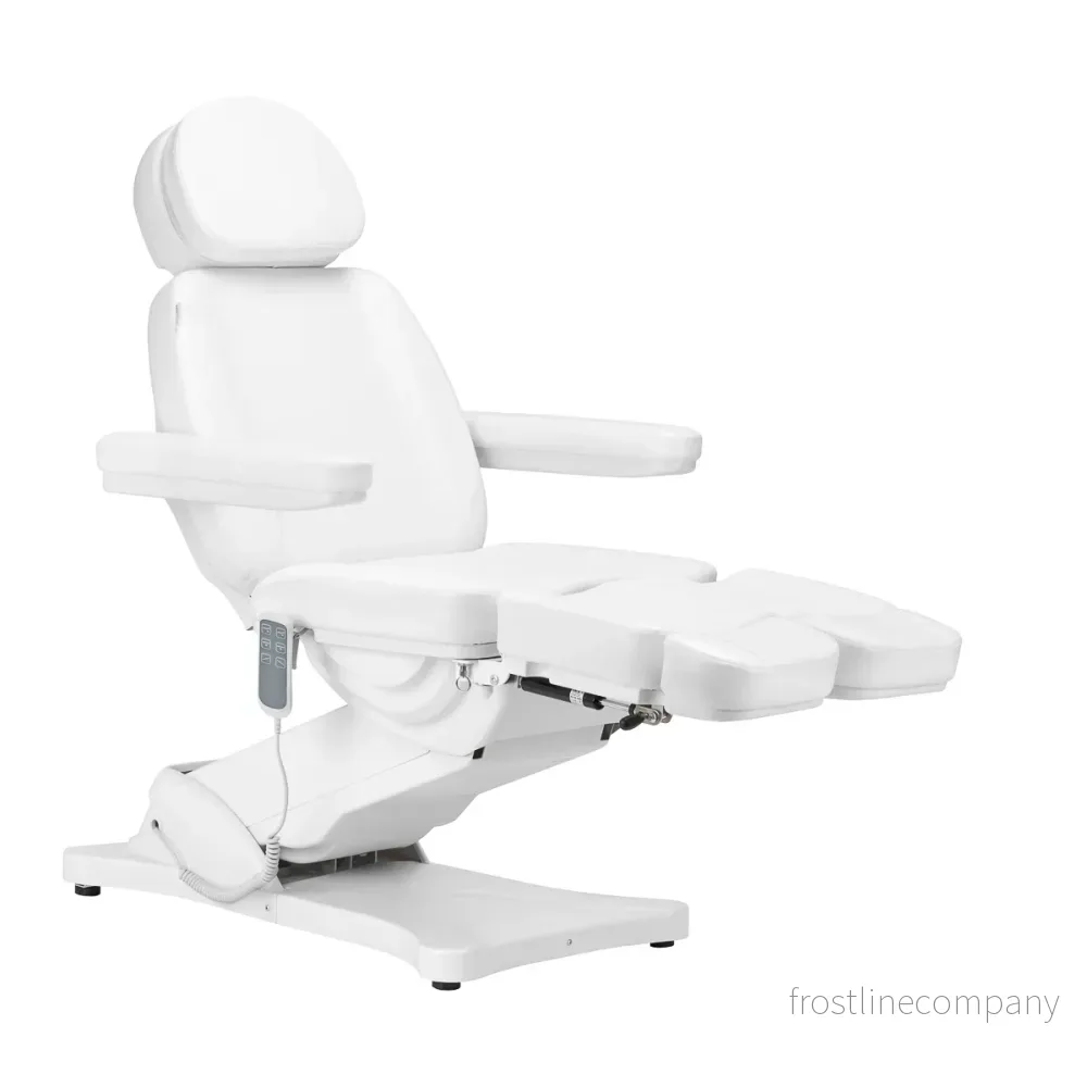 Elektrisk behandlingsstol Sillon Classic 3 motorer med tilt - Vit - Bild 2