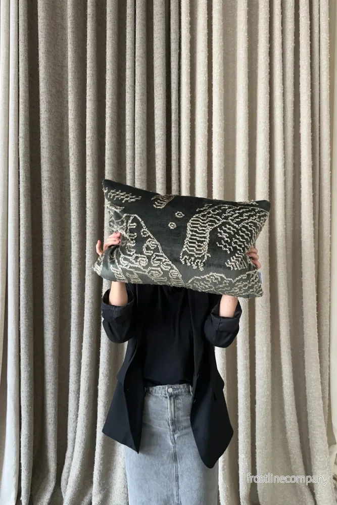 Cushion Cover 12 / Dedar Milano, Tiger Mountain, Dark Green, 40×60 cm by Moshi Studios Cushion Cover 12 / Dedar Milano, Tiger Mountain, Dark Green, 40×60 cm by Moshi Studios