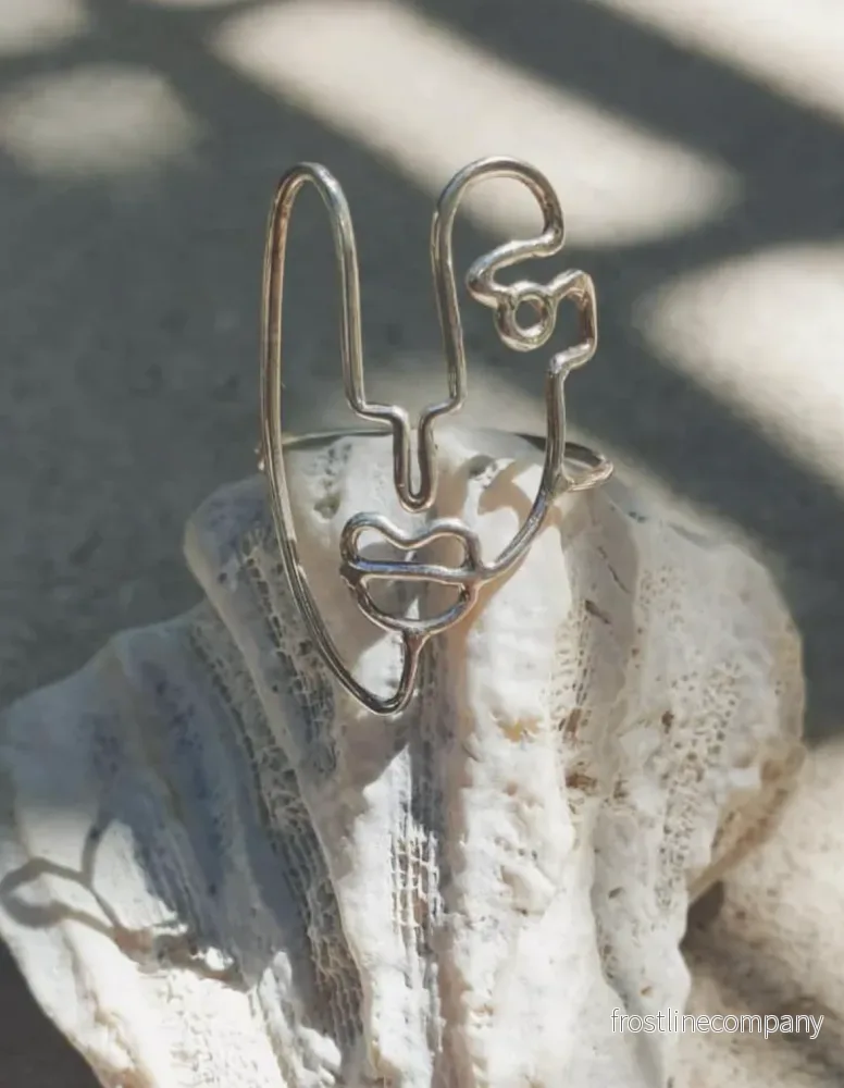 Ring Face Design 1 - silver - Bild 3