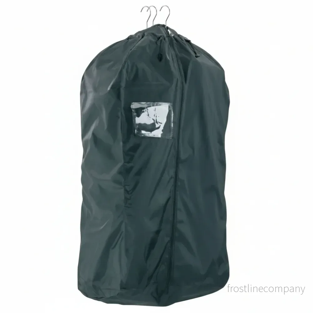 Kollektionpåse med dragkedja, nylon, svart, B56 x D44 x H122 cm