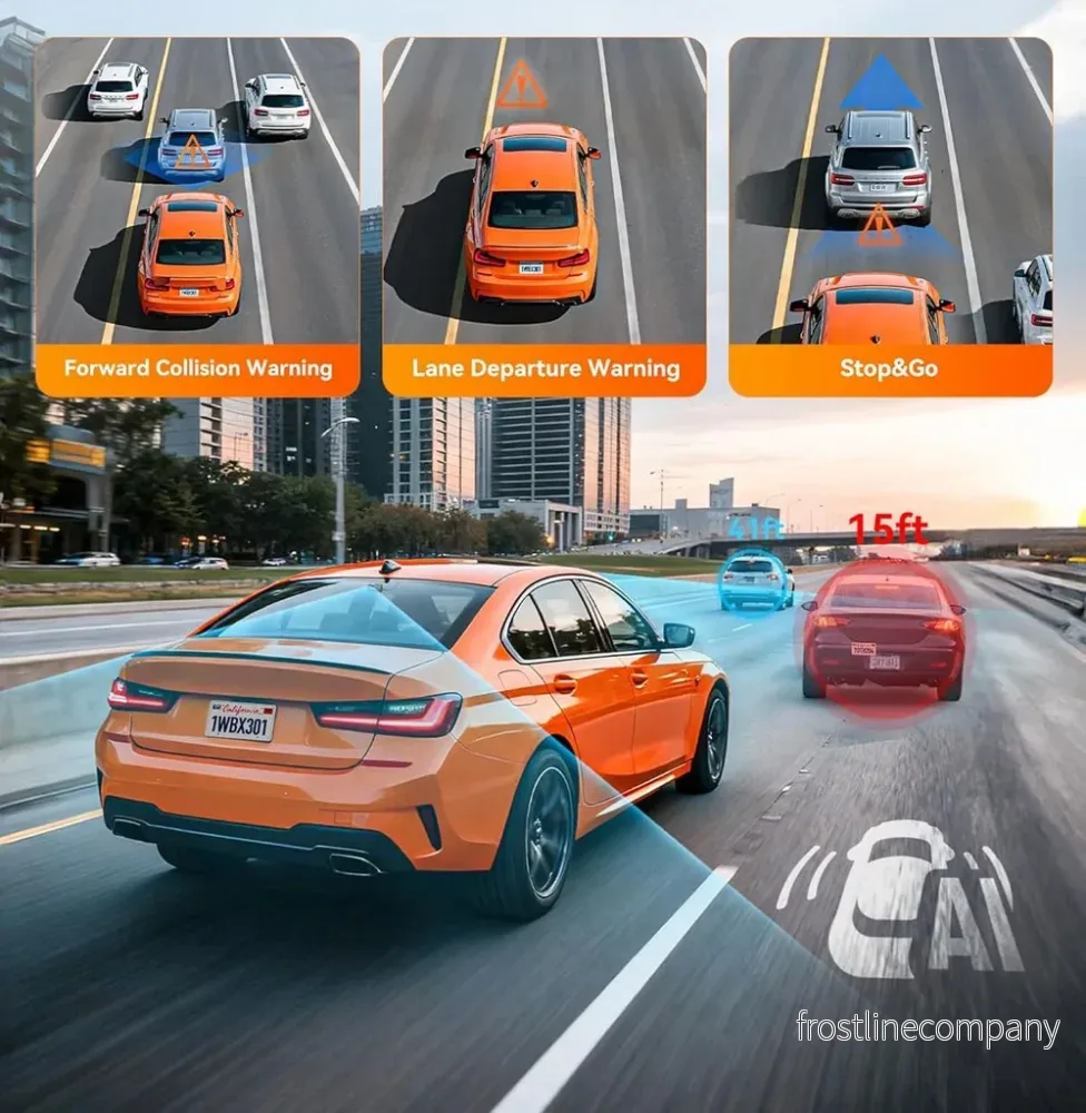 Wolfbox X3 Touch 2CH 2K Wifi GPS 64gb dashcam - Bild 3