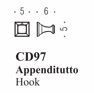 Krok Portofino stor krom - Bild 2