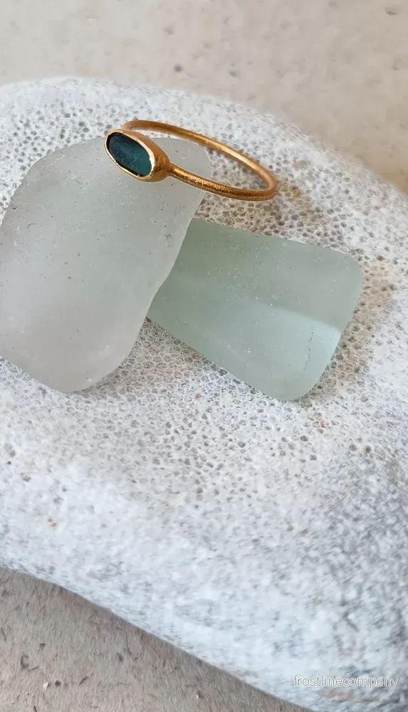 Ring strandglas nr 35 - size 18 - Bild 2