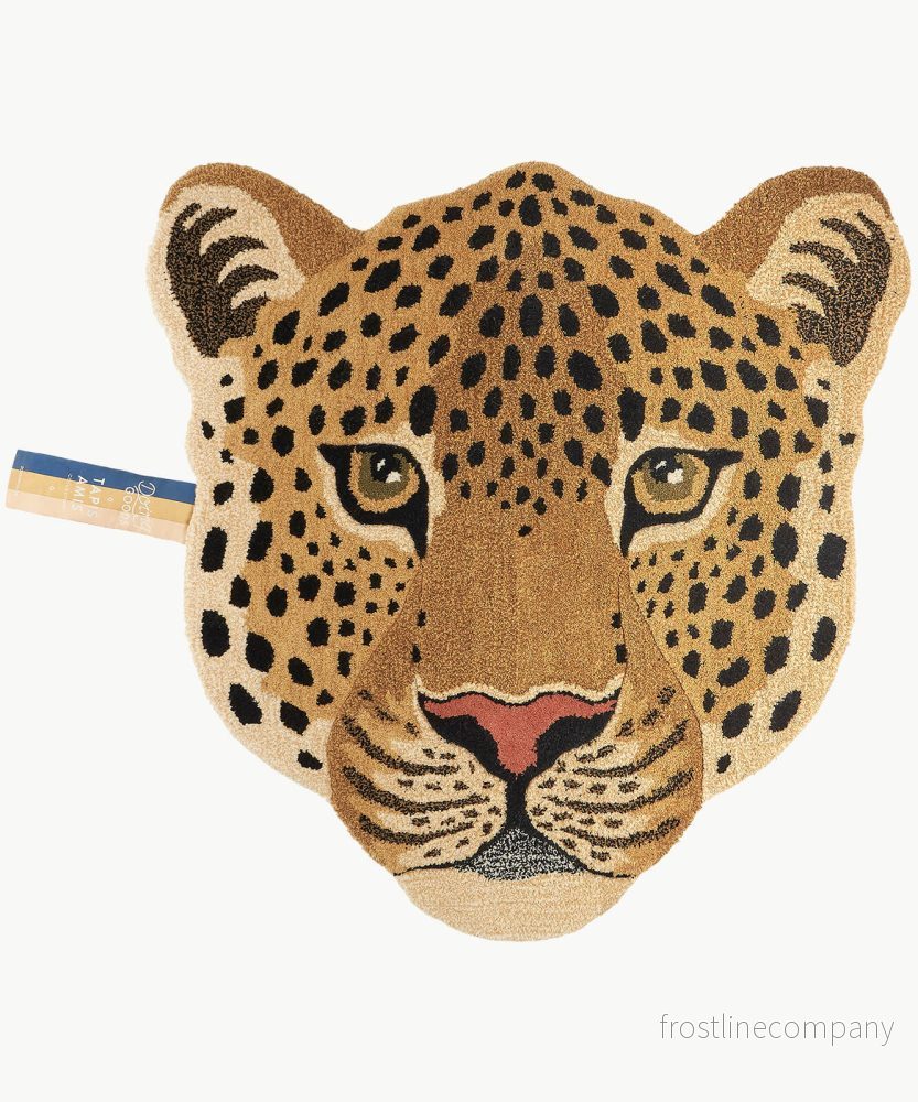 Leopard huvud matta Leopard huvud matta