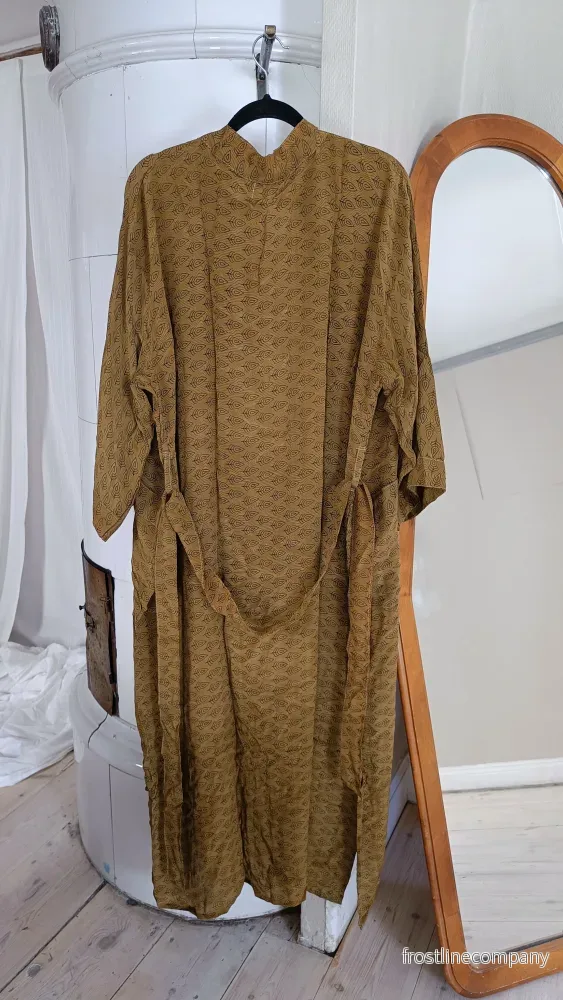 Lång kimono med fickor - vintage silke nr 9 - Bild 3