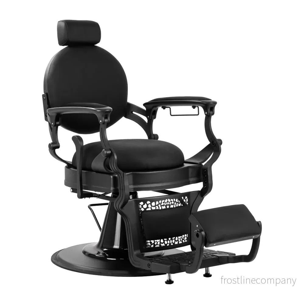 Barberstol Gabbiano Niccolo – Svart/Svart Barberstol Gabbiano Niccolo – Svart/Svart