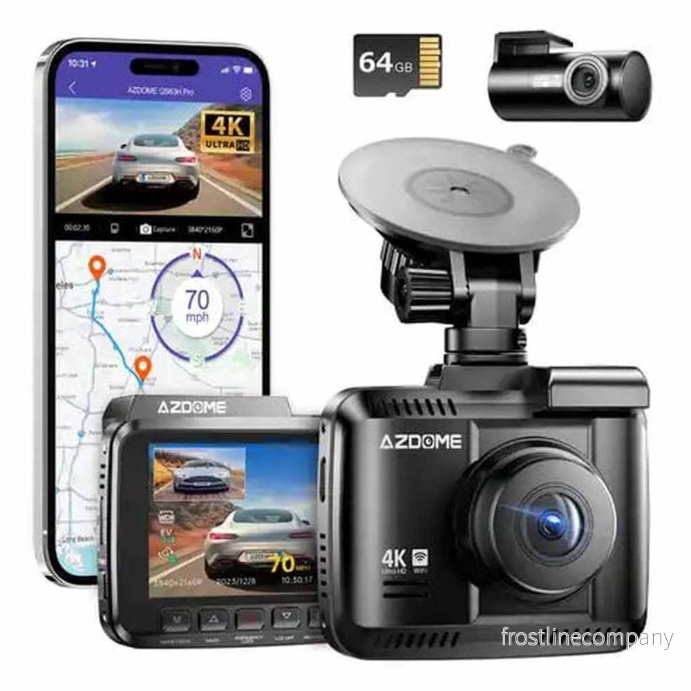 AZDome GS63H Pro True 4K 2CH Wifi GPS 64gb dashcam - Bild 2