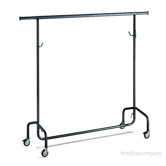 Super klädställning – Svart, justerbar, B140-220 x D55 x H146-190 cm Super klädställning – Svart, justerbar, B140-220 x D55 x H146-190 cm