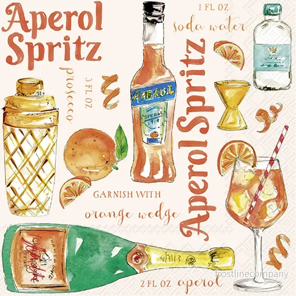Kaffeservetter Aperol Spritz Kaffeservetter Aperol Spritz