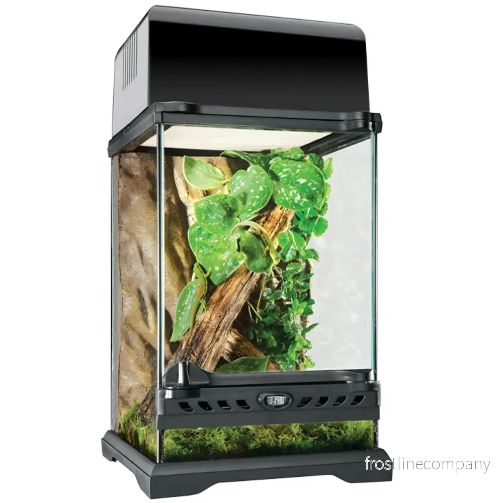 Exo Terra Natural Terrarium Nano Tall 20×20×30cm – Extra högt glas-terrarium med frontventilation, enkeldörr och vattentät botten Exo Terra Natural Terrarium Nano Tall 20×20×30cm – Extra högt glas-terrarium med frontventilation, enkeldörr och vattentät botten