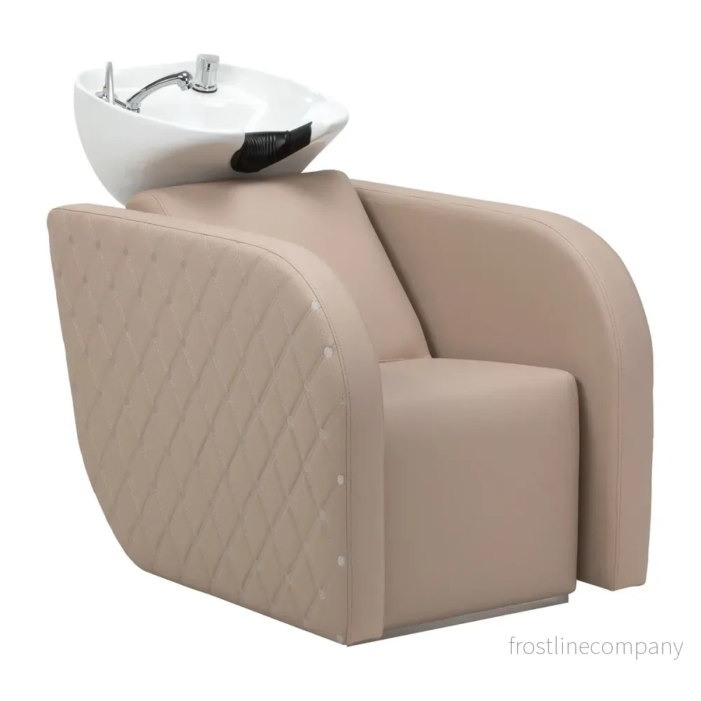 Schamponeringsstol med massage Gabbiano Ines elektriskt benstöd Beige Schamponeringsstol med massage Gabbiano Ines elektriskt benstöd Beige