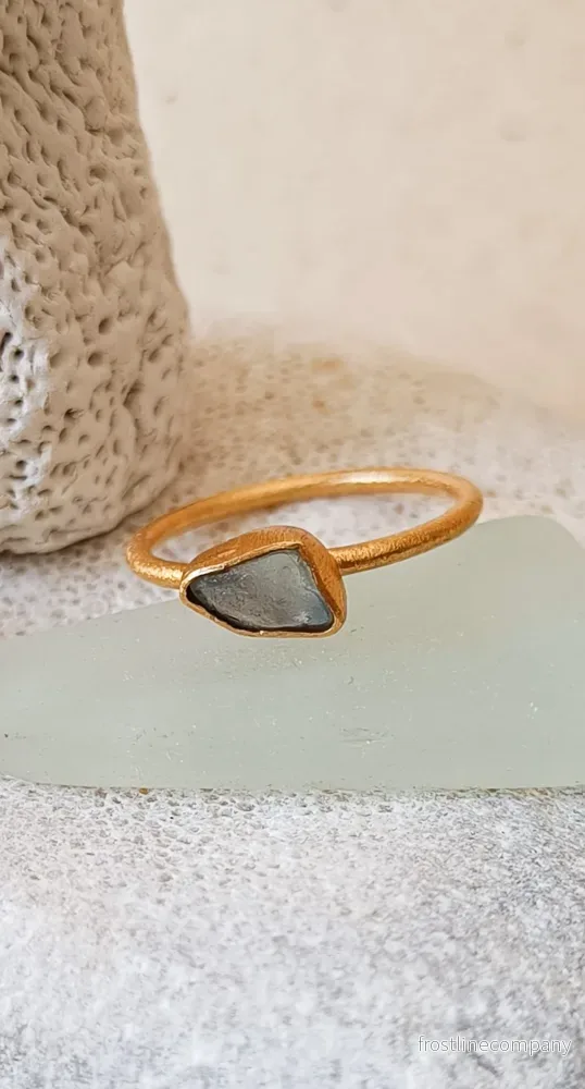 Ring strandglas nr 7 – size 17 Ring strandglas nr 7 – size 17